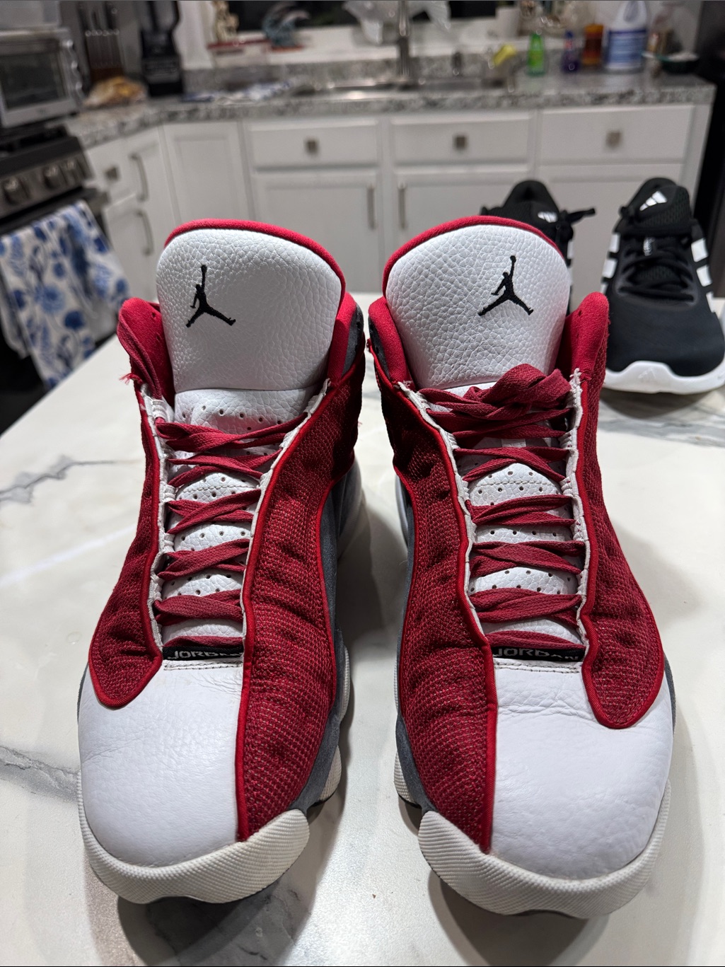 Jordan Red, White & Black Retro Basketball Sneakers